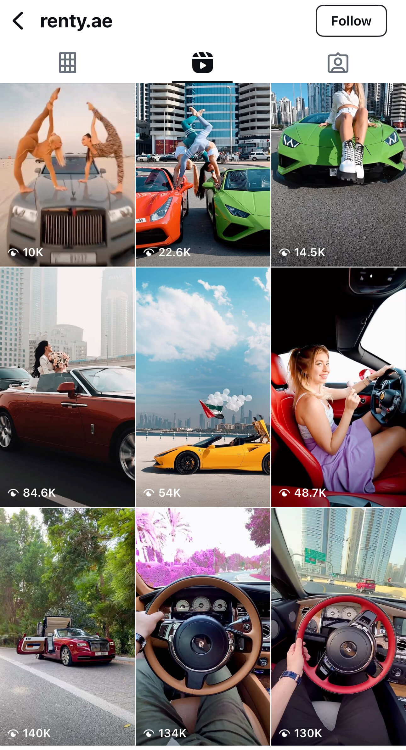 Renty Instagram Profile